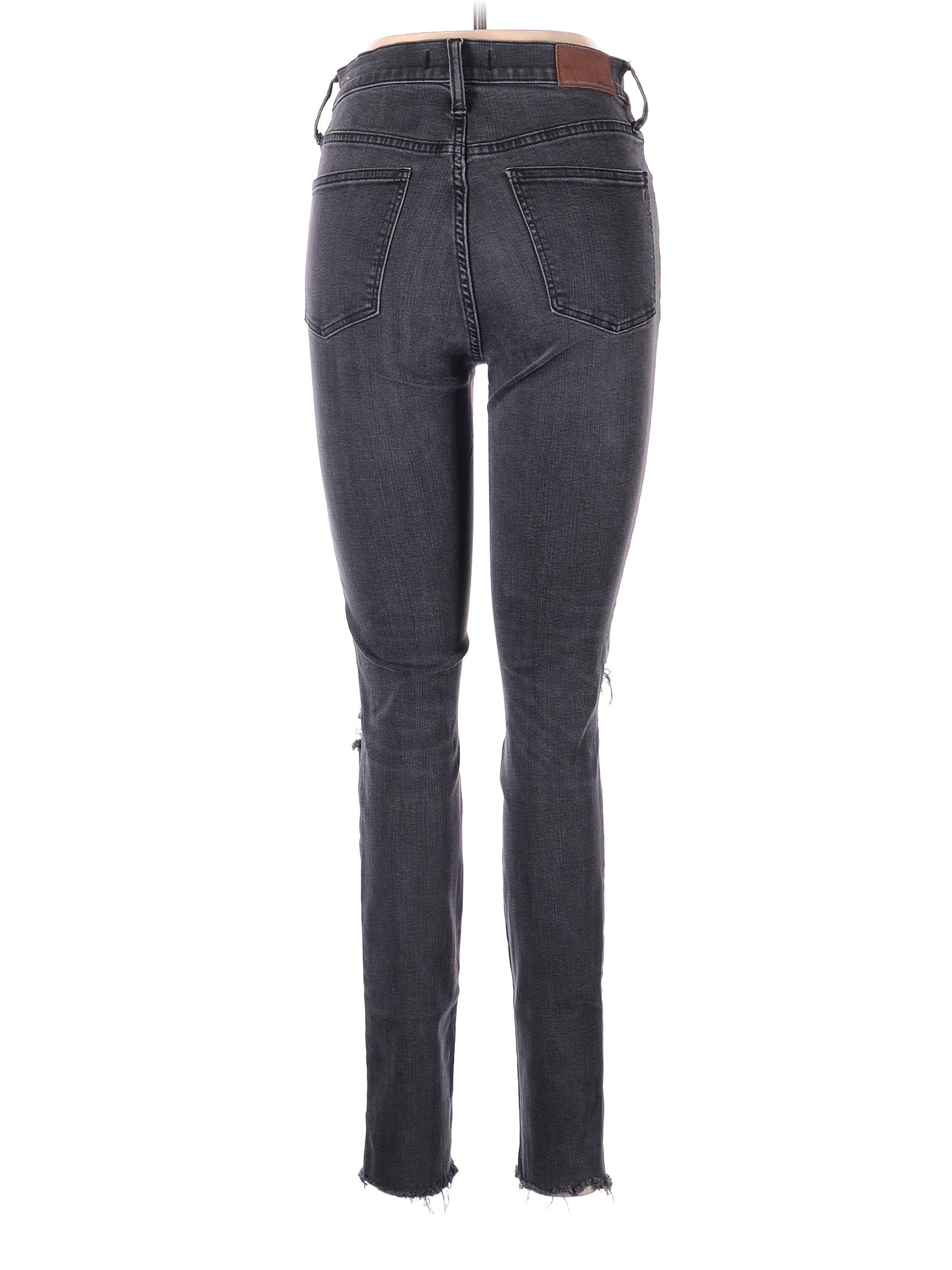High-Rise Skinny Tall 9" Mid-Rise Skinny Jeans In Black Sea in Dark Wash waist size - 29