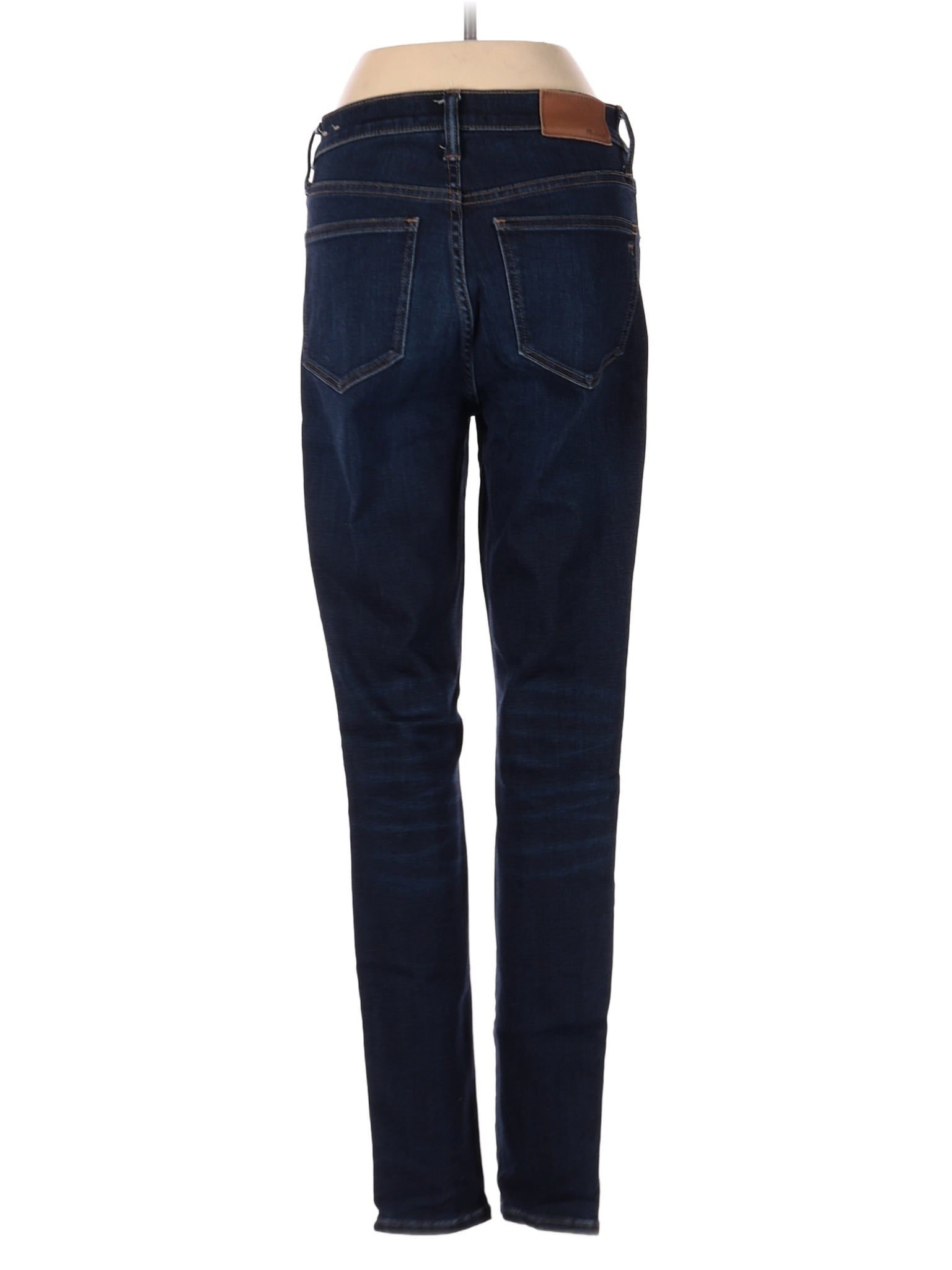 High-Rise Skinny 9" Mid-Rise Skinny Jeans In Larkspur Wash: TENCEL&trade; Denim Edition in Dark Wash waist size - 26