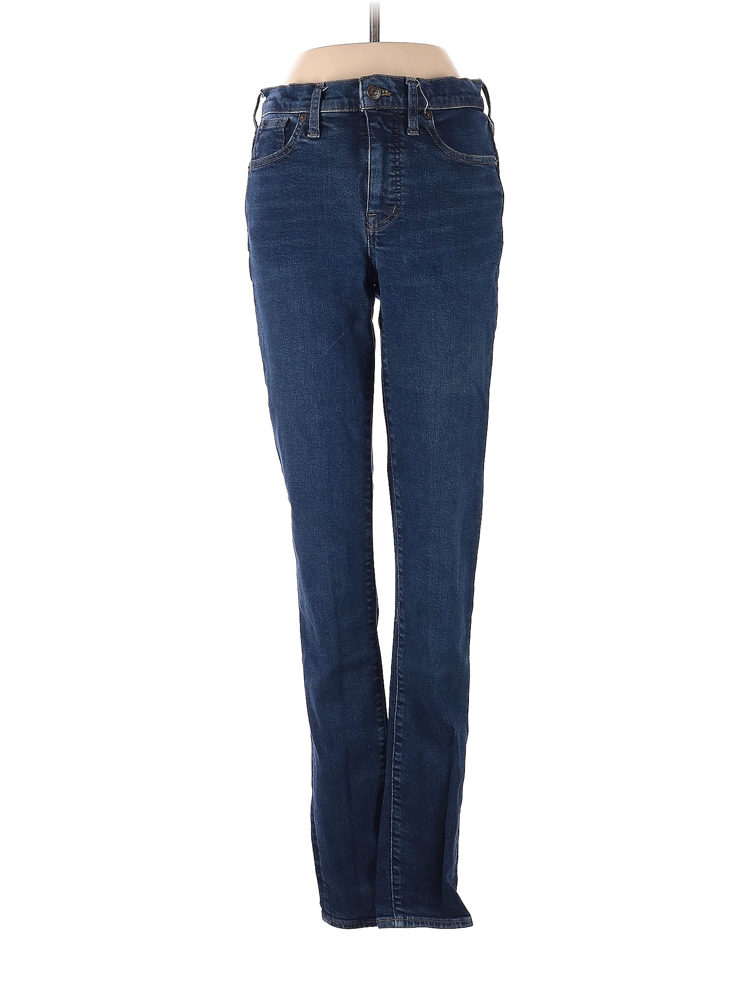 High-Rise Boyjeans Taller 9" Mid-Rise Skinny Jeans In Orland Wash: TENCEL&trade; Denim Edition in Dark Wash waist size - 27 T