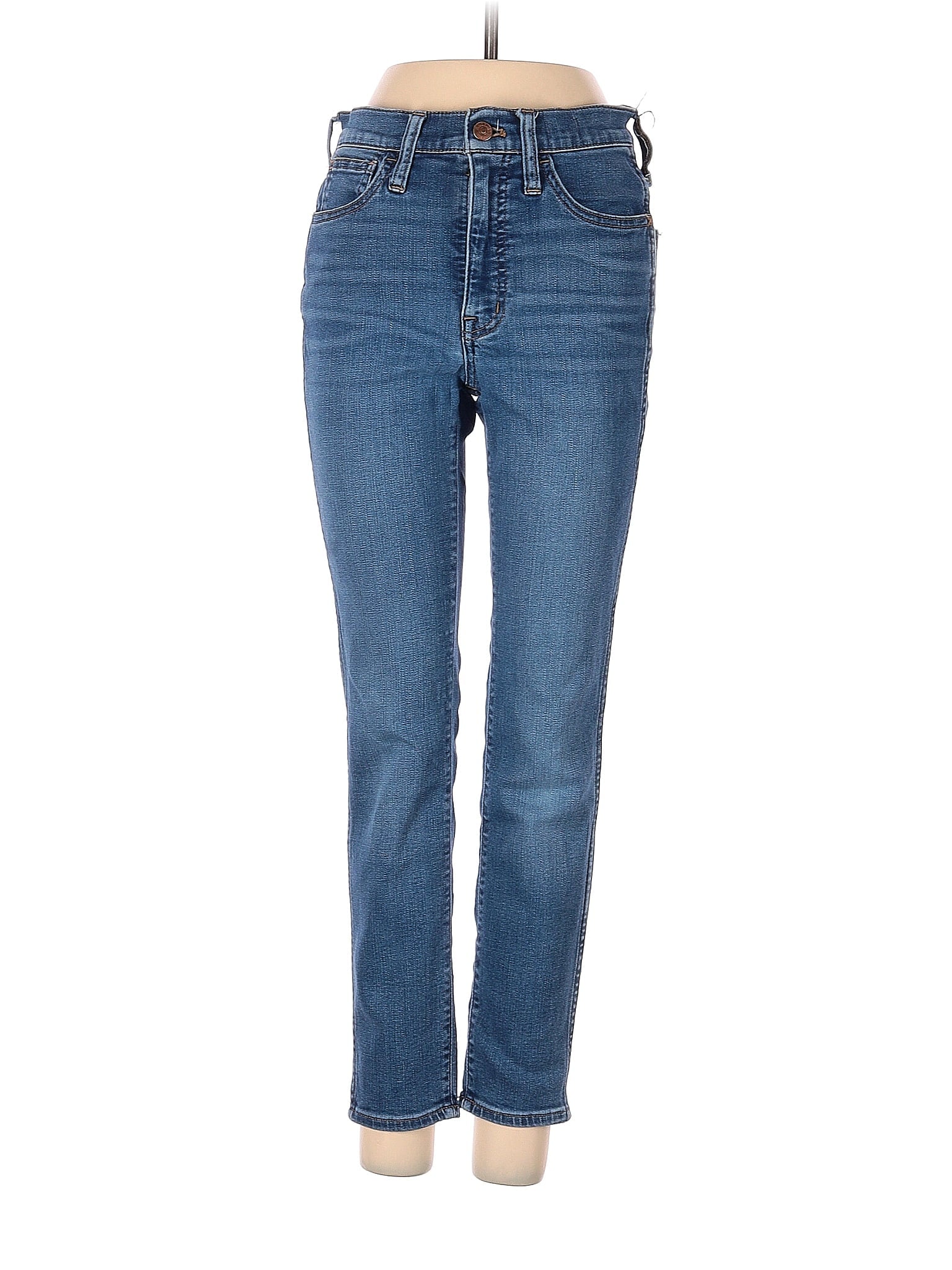 Mid-Rise Boyjeans Petite 10" High-Rise Roadtripper Supersoft Jeans In Playford Wash in Medium Wash waist size - 25 P