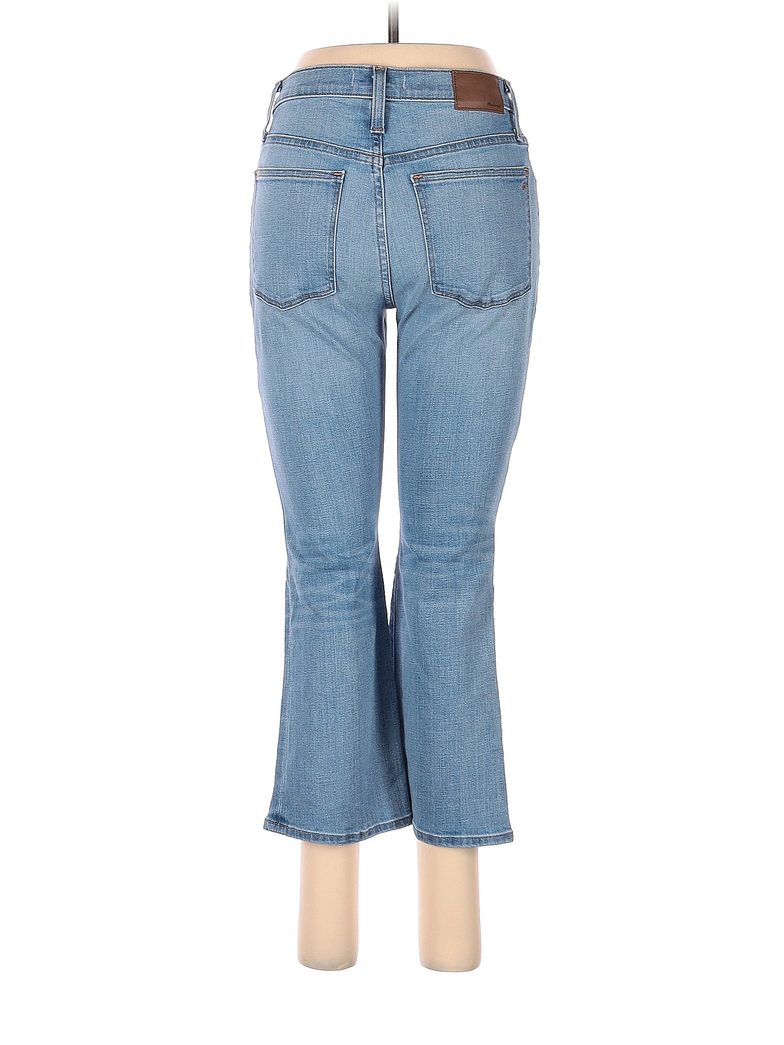 Mid-Rise Boyjeans Petite Cali Demi-Boot Jeans In Connolly Wash: Coolmax&reg; Denim Edition in Light Wash waist size - 27 P