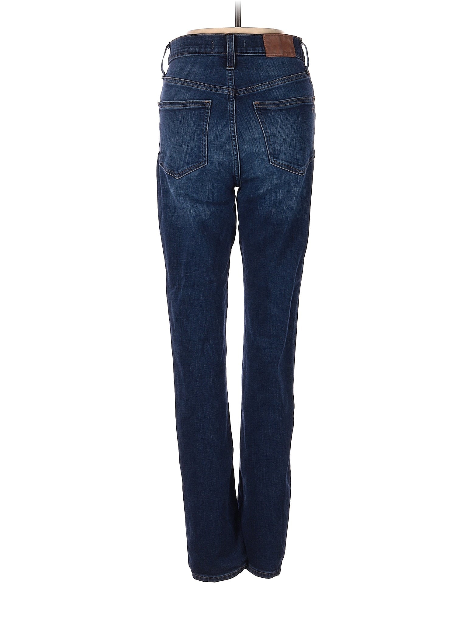 High-Rise Straight-leg Jeans in Dark Wash waist size - 25