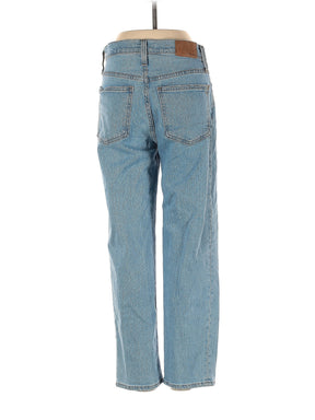 High-Rise Straight-leg Jeans in Light Wash waist size - 25 P