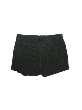 High-Rise Denim Shorts in Dark Wash waist size - 32