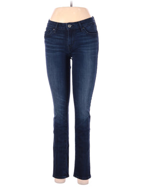 Mid-Rise Skinny 9" Mid-Rise Skinny Jeans In Larkspur Wash: TENCEL&trade; Denim Edition in Dark Wash waist size - 29