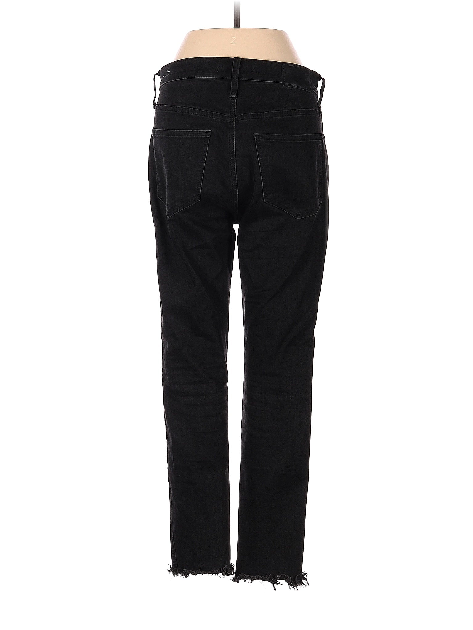 High-Rise Petite 10" High-Rise Skinny Jeans In Berkeley Black: Button-Through Edition waist size - 27 P