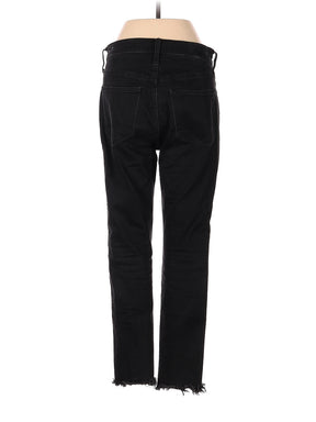 High-Rise Petite 10" High-Rise Skinny Jeans In Berkeley Black: Button-Through Edition waist size - 27 P