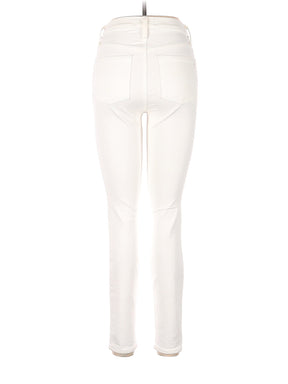 High-Rise Boyjeans 9" Mid-Rise Skinny Jeans In Pure White in Light Wash waist size - 26