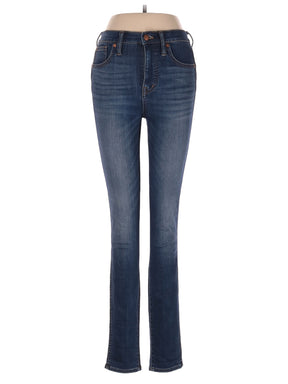 High-Rise Skinny Jeans in Dark Wash waist size - 26 T