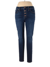 High-Rise Skinny Jeans in Dark Wash waist size - 31