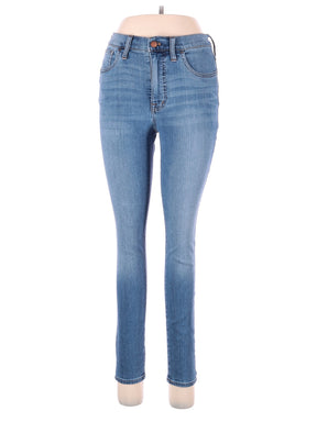 Mid-Rise Skinny Jeans in Medium Wash waist size - 28