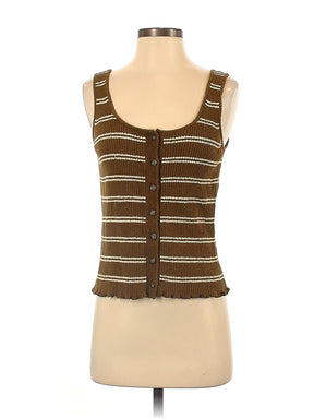 Sleeveless Button-Down Shirt size - S