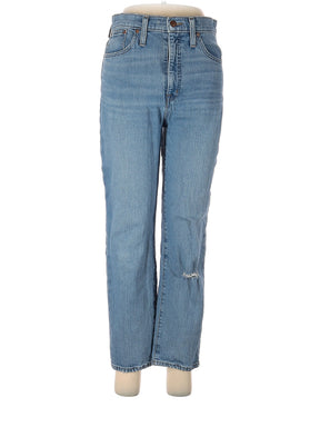 Mid-Rise Boyjeans Classic Straight Jeans In Meadowland Wash in Medium Wash waist size - 28