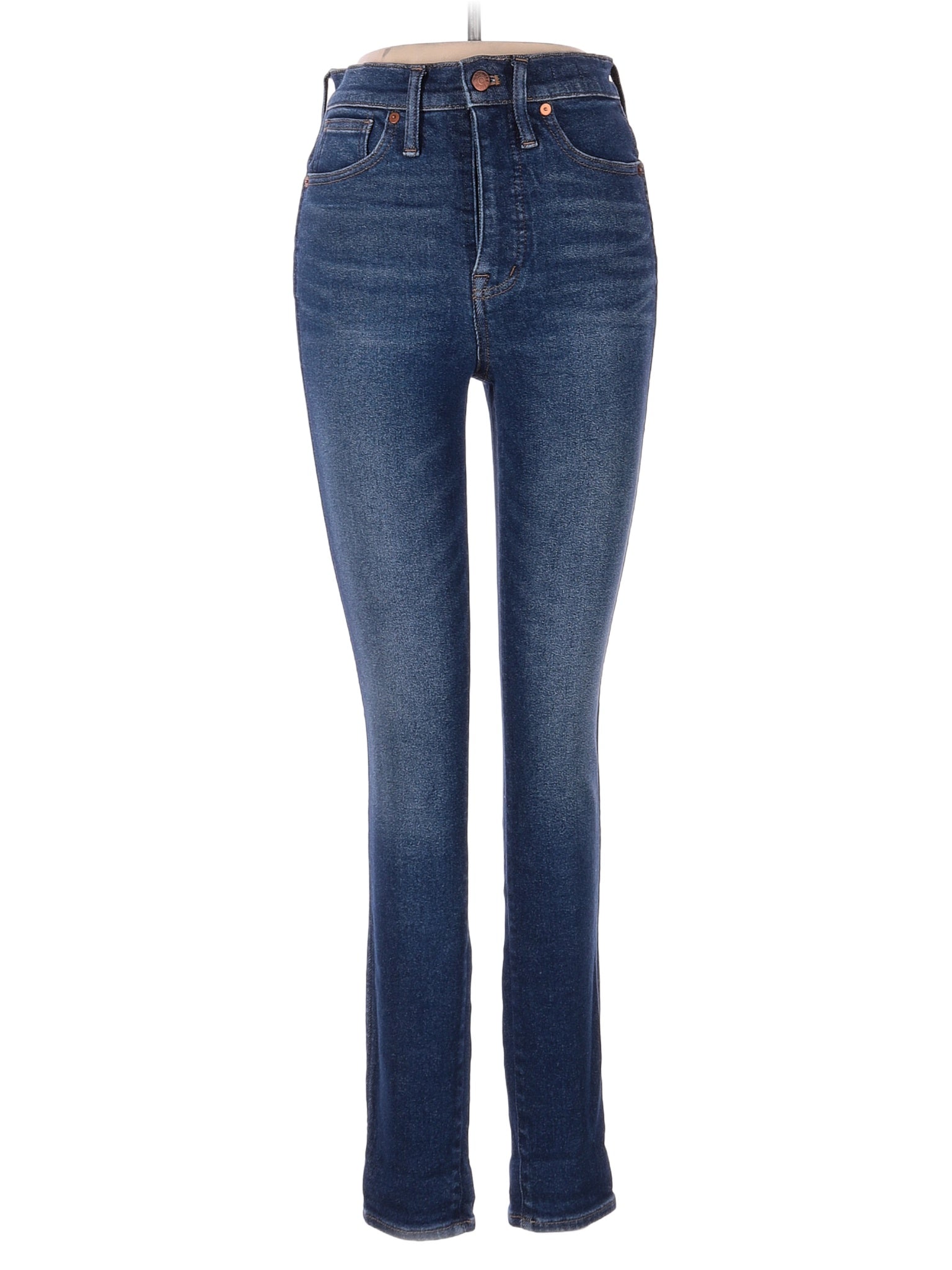 High-Rise Skinny 10" High-Rise Skinny Jeans In Winston Wash in Dark Wash waist size - 26