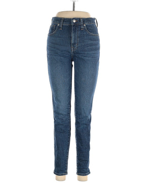 High-Rise Skinny Jeans in Dark Wash waist size - 28 P